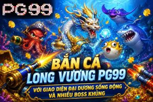 Bắn cá long vương PG99 với giao diện đại dương sống động và nhiều boss khủng