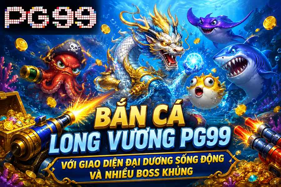 Bắn cá long vương PG99 với giao diện đại dương sống động và nhiều boss khủng